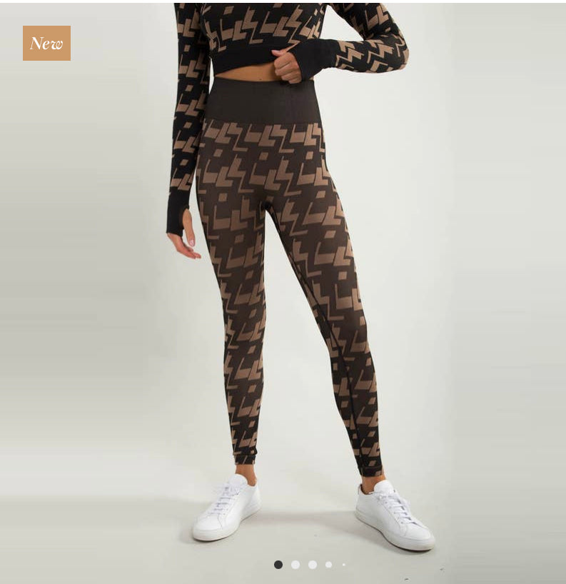 Final Sale Mono B Black/Tan Seamless Geometric Legging – KC Klothing  Boutique