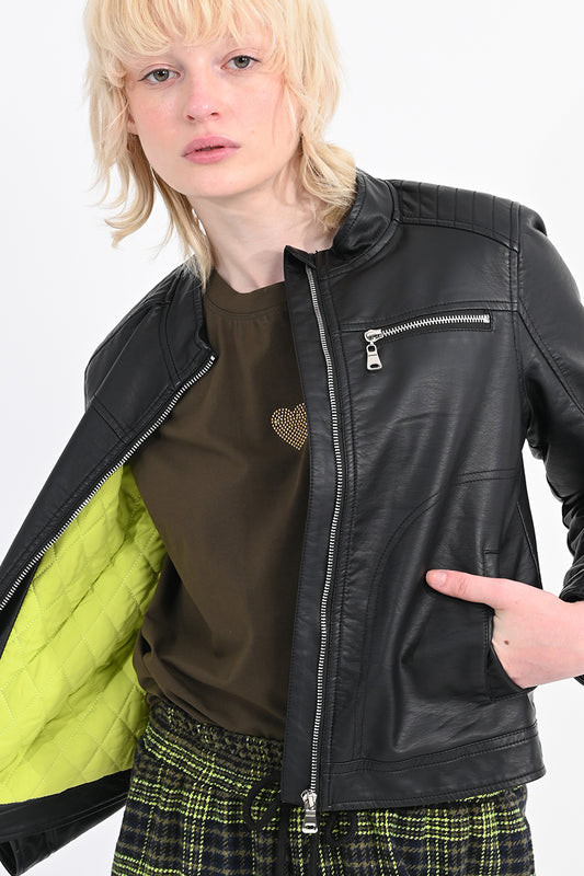 Lili Sidonio Black Moto Jacket