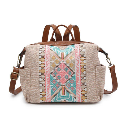 Lexie Aztec Backpack/Satchel