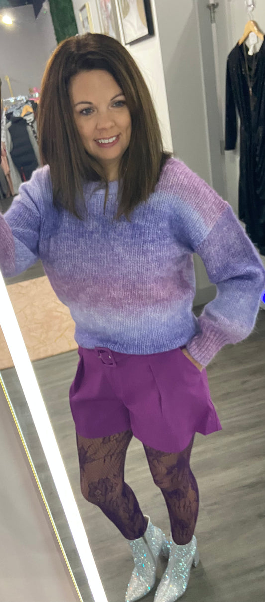 Final Sale Lili Sidonio Lilac Stripe Sweater